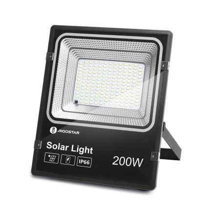 Aigostar - LED Faro solare dimmerabile LED/200W/3,2V IP66 15000 mAh + telecomando
