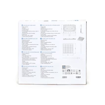 Aigostar - LED Faro solare dimmerabile LED/200W/3,4V 20000 mAh IP65 + telecomando