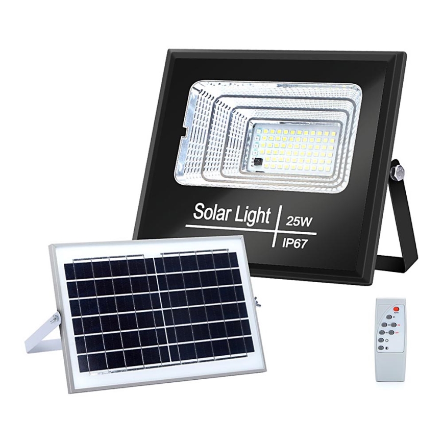 Aigostar - LED Faro solare dimmerabile LED/25W/3,2V IP67 5000 mAh + telecomando