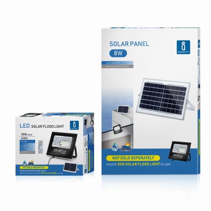 Aigostar - LED Faro solare dimmerabile LED/25W/3,2V IP67 5000 mAh + telecomando