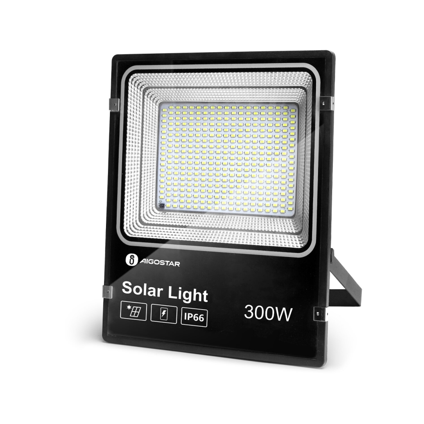 Aigostar - LED Faro solare dimmerabile LED/300W/3,2V IP66 + telecomando