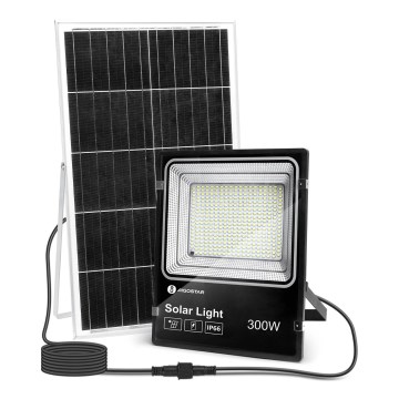 Aigostar - LED Faro solare dimmerabile LED/300W/3,2V IP66 + telecomando