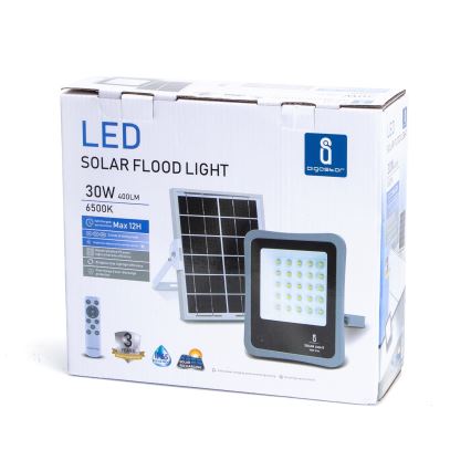 Aigostar - LED Faro solare dimmerabile LED/30W/3,2V 20000 mAh IP67 + +TC