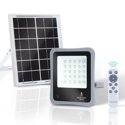 Aigostar - LED Faro solare dimmerabile LED/50W/3,2V IP65 6000 mAh + +TC