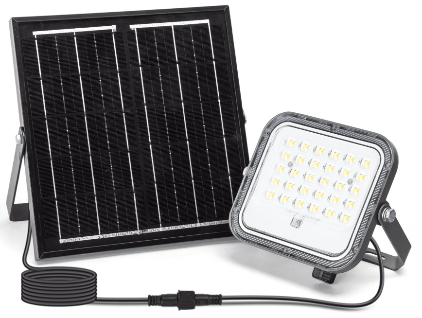 Aigostar - LED Faro solare dimmerabile LED/50W/3,4V 3000/4000/6500K IP66 4000 mAh + telecomando