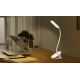 Aigostar - LED Lampada da tavolo ricaricabile dimmerabile con clip LED/2,5W/5V bianco
