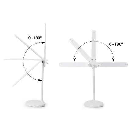 Aigostar - LED Lampada da tavolo touch ricaricabile e dimmerabile LED/3W/5V 2700/4000/6500K 1800 mAh