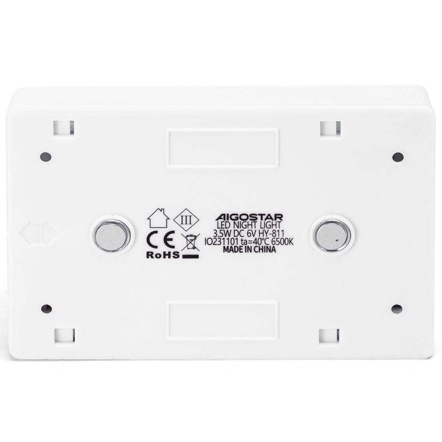 Aigostar - LED Lampada notturna portatile LED/4xAAA 6500K