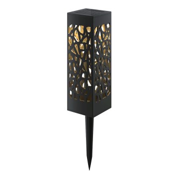 Aigostar - LED Lampada solare a LED/0,006W/1,2V 100 mAh 28,5 cm nera 3000K IP44