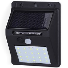 Aigostar - LED Lampada solare da esterno con sensore LED/1,11W/5,5V IP65
