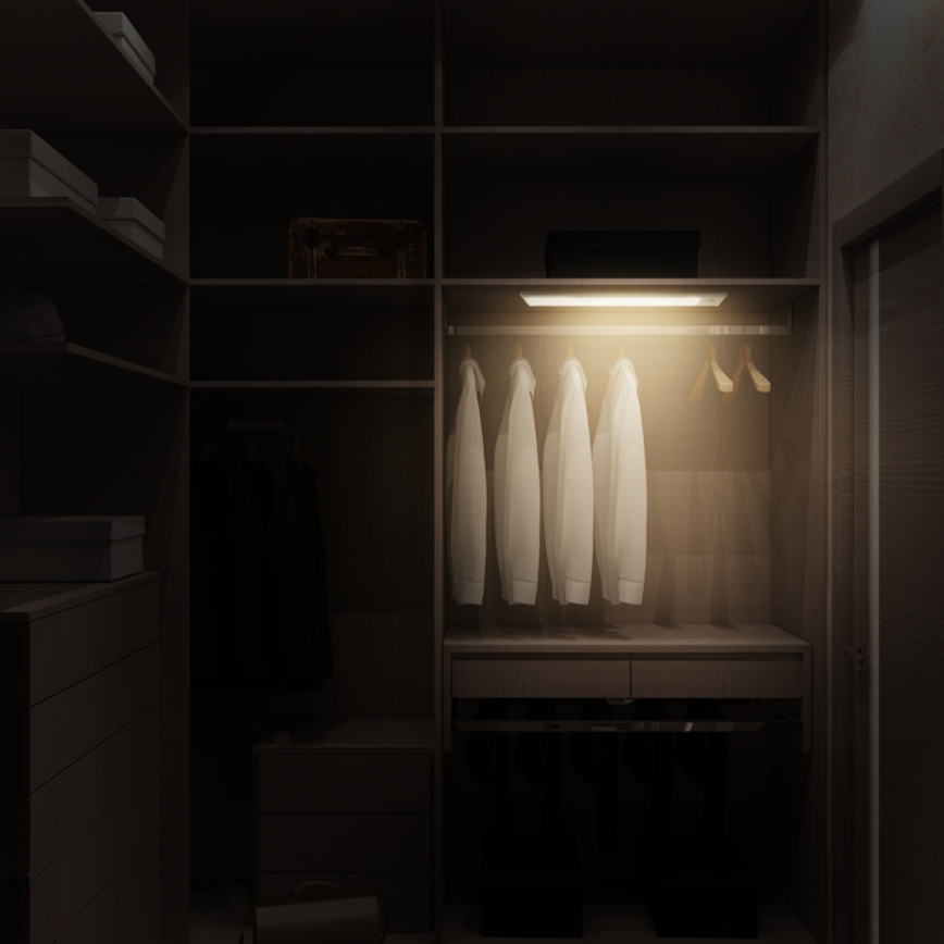 Aigostar - Illuminazione LED ricaricabile per mobili con sensore LED/1,5W/5V 4000K