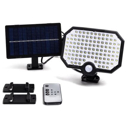 Aigostar - LED Luce solare con sensore di movimento LED/2,4W/3,7V IP65