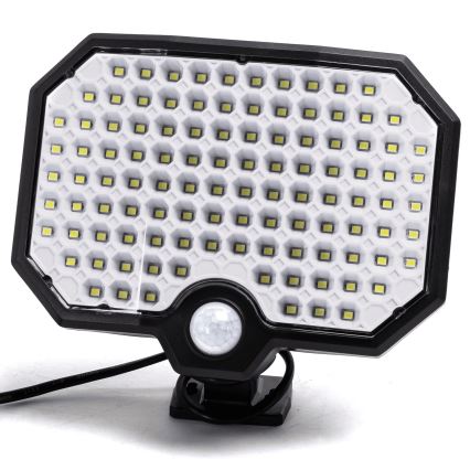 Aigostar - LED Luce solare con sensore di movimento LED/2,4W/3,7V IP65