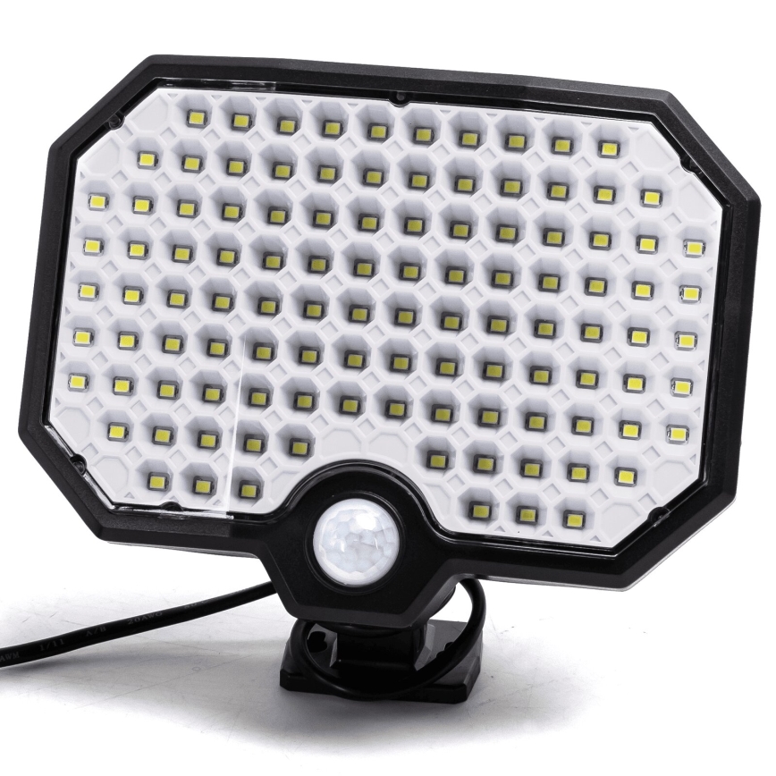 Aigostar - LED Luce solare con sensore di movimento LED/2,4W/3,7V IP65