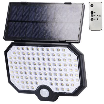 Aigostar - LED Luce solare con sensore di movimento LED/2,4W/3,7V IP65