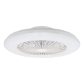 Aigostar - LED Plafoniera dimmerabile con ventilatore LED/40W/230V 2700-6500K diametro 48,5 cm bianco + telecomando