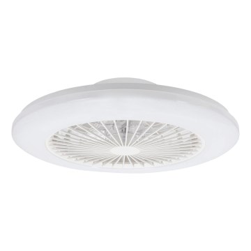 Aigostar - LED Plafoniera dimmerabile con ventilatore LED/40W/230V 2700-6500K diametro 48,5 cm bianco + telecomando