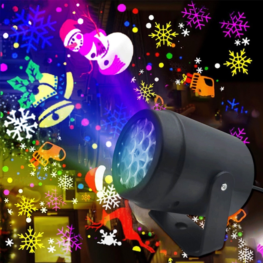 Aigostar - LED Proiettore natalizio a fiocchi di neve LED/5W/230V multicolore