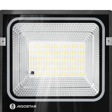 Aigostar - Proiettore solare LED/100W/3,2V 2000mAh 3000K/4000K/6500K IP66 + telecomando