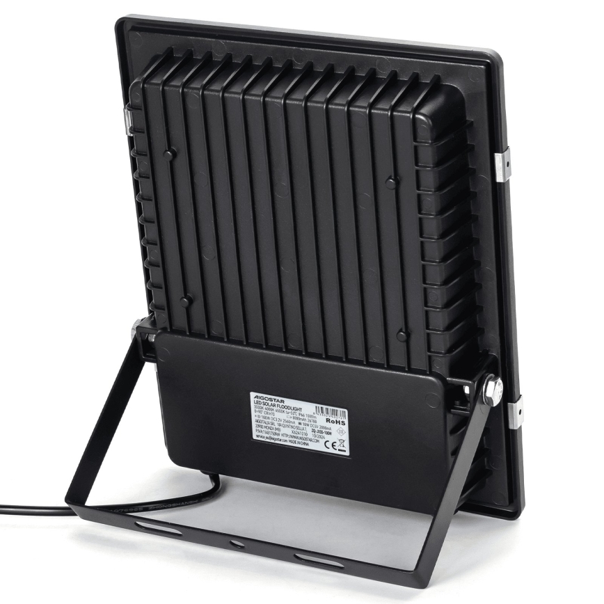 Aigostar - Proiettore solare LED/100W/3,2V 2000mAh 3000K/4000K/6500K IP66 + telecomando
