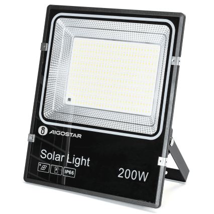 Aigostar - Faro solare a LED/200W/3,2V 3600mAh 3000K/4000K/6500K IP66 + telecomando