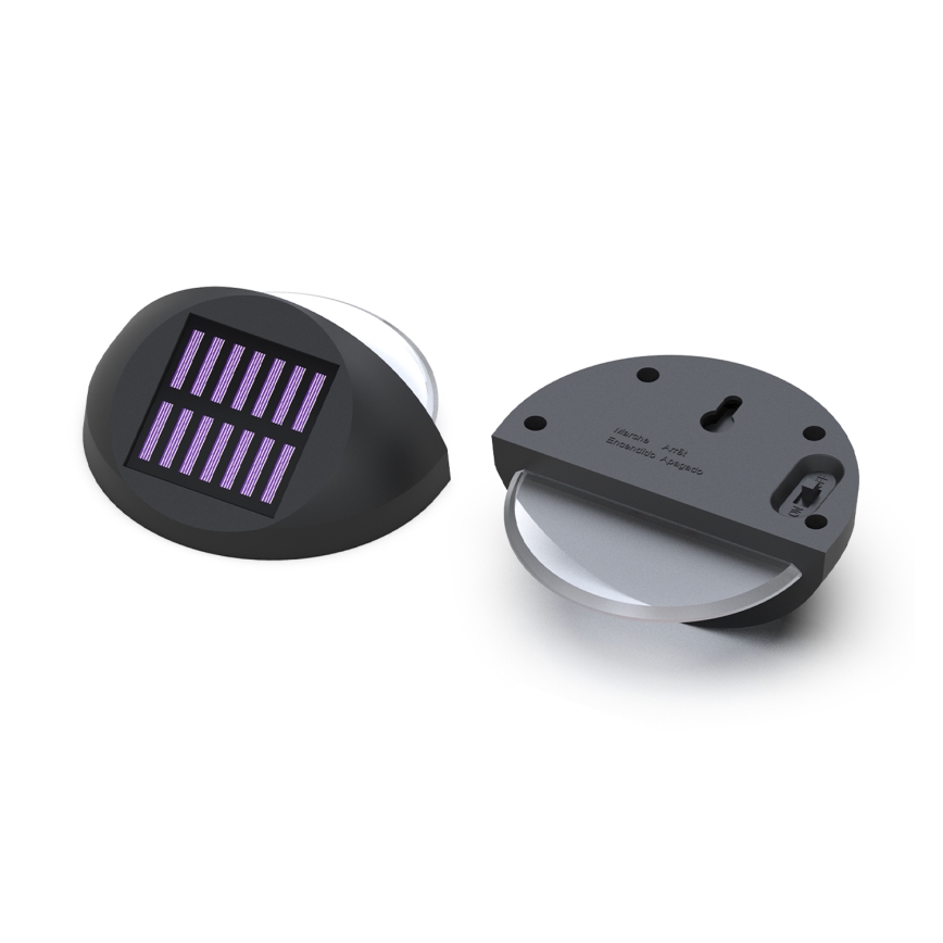 Aigostar - LED RGB Applique solare LED/1W/1,2V nero IP44