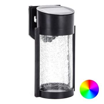 Aigostar - LED RGB Applique solare LED/2W/1,2V nero IP44