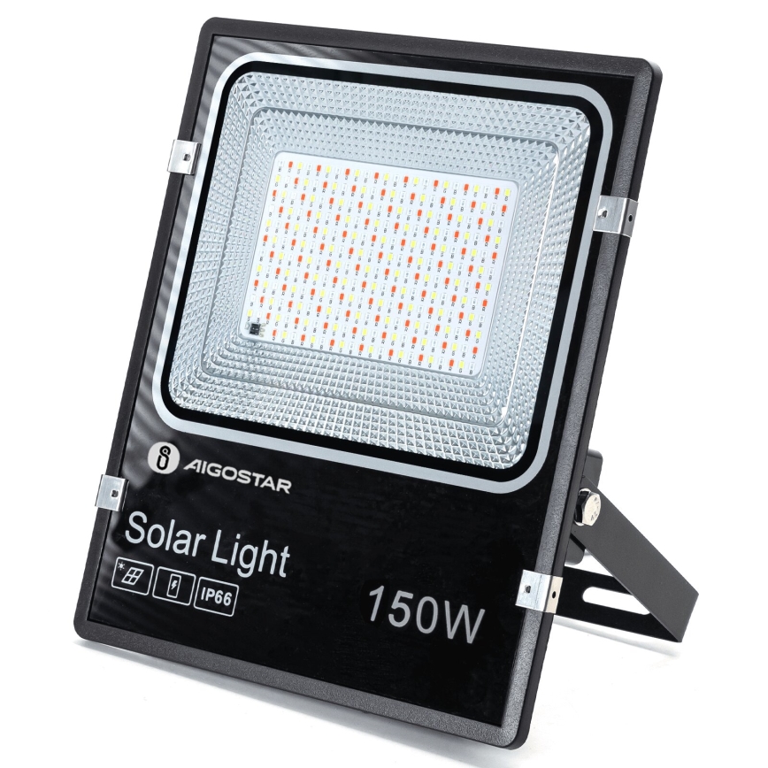 Aigostar - LED RGB Faro solare dimmerabile LED/150W/3,2V IP66 12000 mAh + telecomando