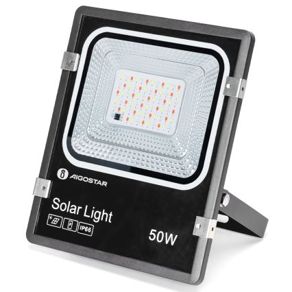 Aigostar - LED RGB Faro solare dimmerabile LED/50W/3,2V IP66 4000 mAh + telecomando