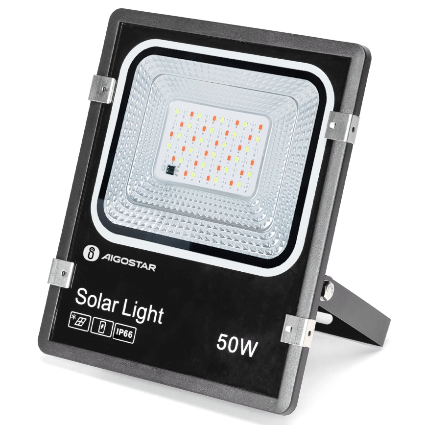 Aigostar - LED RGB Faro solare dimmerabile LED/50W/3,2V IP66 4000 mAh + telecomando