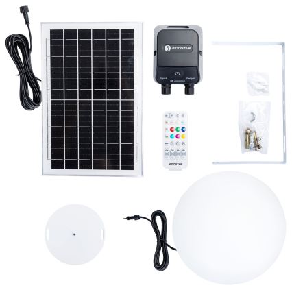 Aigostar - Lampada da esterno dimmerabile LED RGBW MESH LED/35W/3,7V 4000mAh 2700-6500K IP65 Ø 30 cm + telecomando