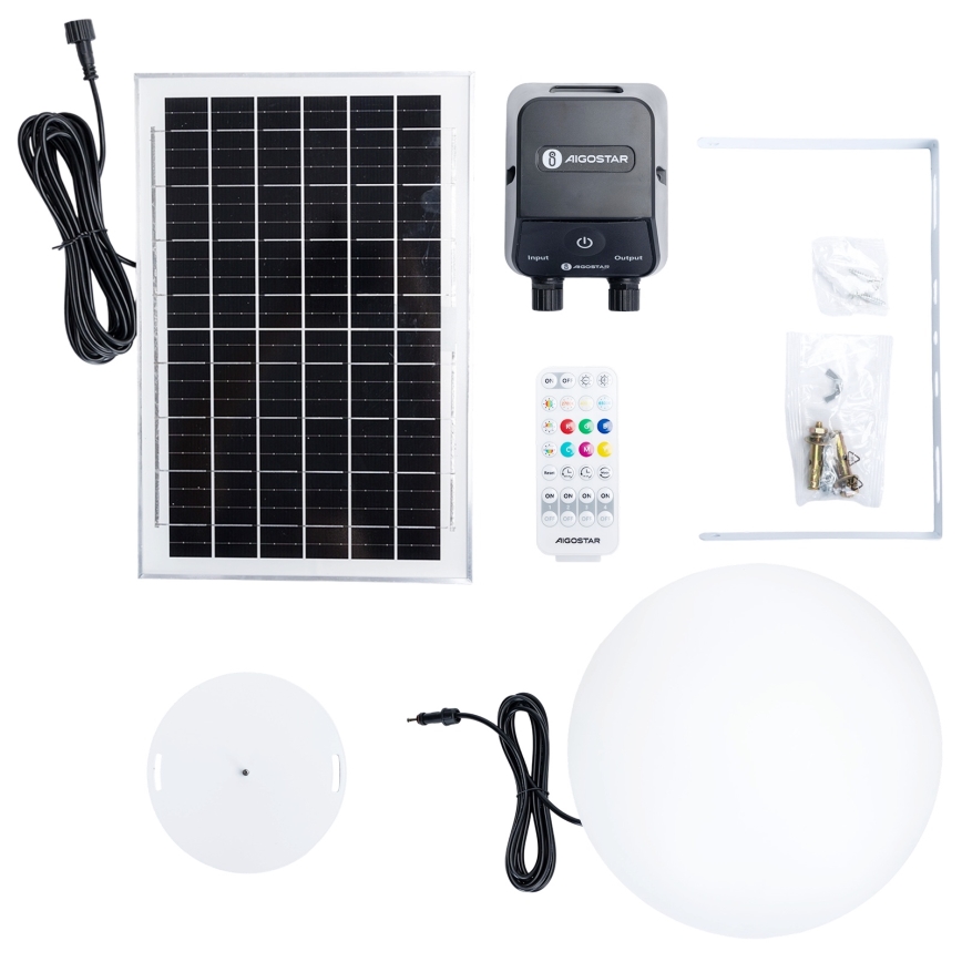 Aigostar - Lampada da esterno dimmerabile LED RGBW MESH LED/35W/3,7V 4000mAh 2700-6500K IP65 Ø 30 cm + telecomando