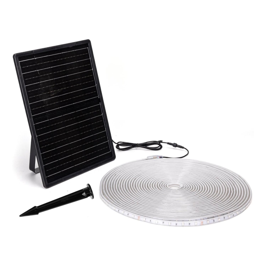 Aigostar - LED RGB Striscia solare dimmerabile LED/20W/3,2V 20 m IP65 20000 mAh + telecomando