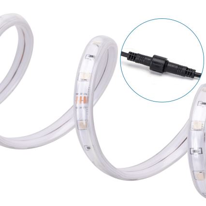 Aigostar - LED RGB Striscia solare dimmerabile LED/20W/3,2V 20 m IP65 20000 mAh + telecomando