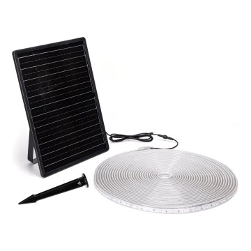 Aigostar - LED RGB Striscia solare dimmerabile LED/20W/3,2V 20 m IP65 + telecomando