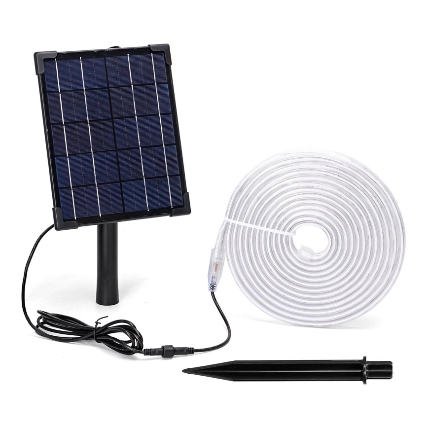 Aigostar - LED RGB Striscia solare dimmerabile LED/5W/3,2V 5+2m IP65 4000 mAh + telecomando