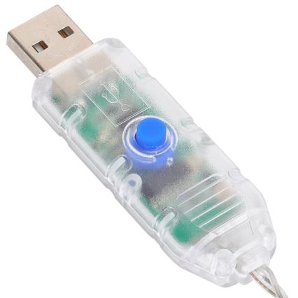 Aigostar - LED RGBIC Catena luminosa decorativa 25xLED/5W/USB 10 m multicolore