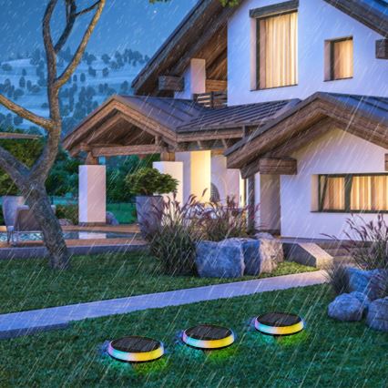 Aigostar - LED RGBIC Lampada solare LED/0,6W/3,7V IP65