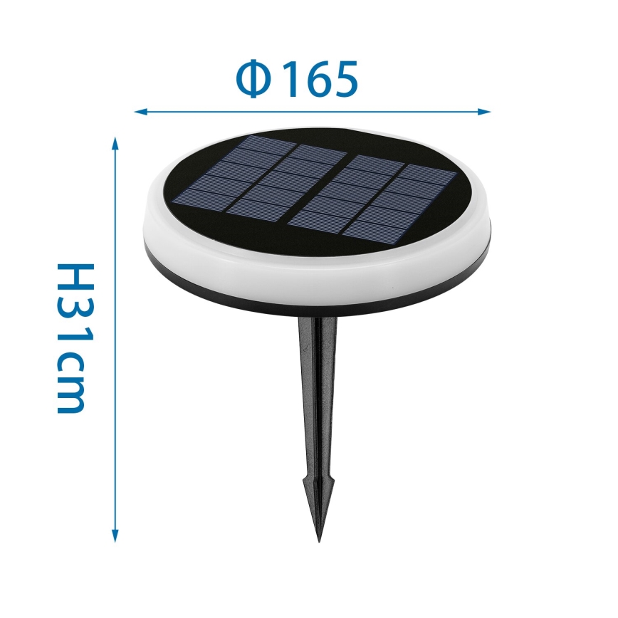 Aigostar - LED RGBIC Lampada solare LED/0,6W/3,7V IP65
