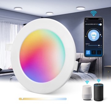 Aigostar - LED RGBW Faretto da incasso dimmerabile per bagno MESH Smart LED/3W/230V 2700-6500K IP44