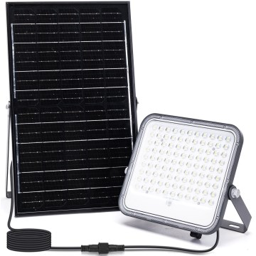 Aigostar - LED RGBW Faro solare dimmerabile LED/150W/3,4V IP66 + telecomando