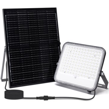 Aigostar - LED RGBW Faro solare dimmerabile LED/200W/3,4V IP66 + telecomando