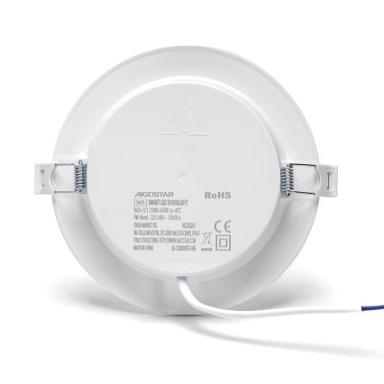 Aigostar - LED RGBW Lampada da incasso dimmerabile LED/9W/230V 2700-6500K diametro 14,5 cm Wi-Fi