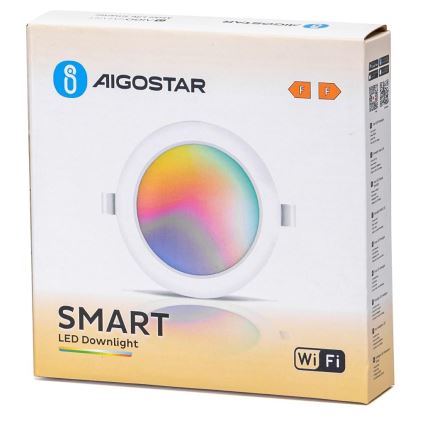 Aigostar - LED RGBW Lampada da incasso dimmerabile LED/9W/230V 2700-6500K diametro 14,5 cm Wi-Fi