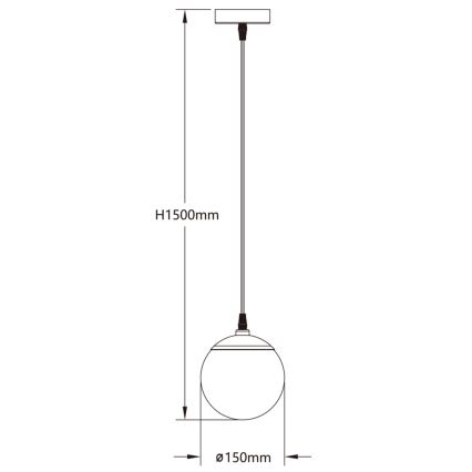Aigostar - LED RGBW Lampadario dimmerabile a sospensione con filo MESH LED/8W/230V 2700-6500K bianco + telecomando