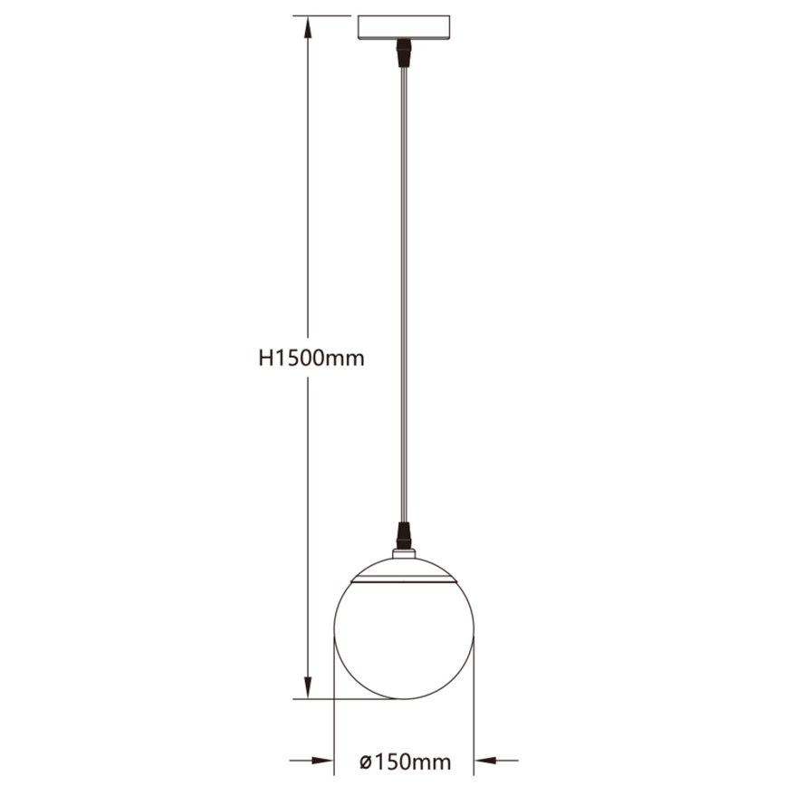 Aigostar - LED RGBW Lampadario dimmerabile a sospensione con filo MESH LED/8W/230V 2700-6500K bianco + telecomando