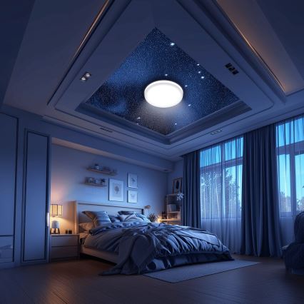 Aigostar - LED RGBW Plafoniera dimmerabile da bagno MESH Smart LED/24W/230V 3000-6500K IP44 + telecomando