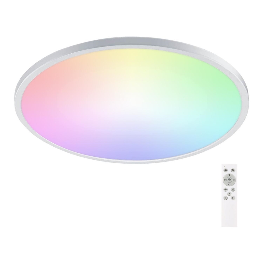 Aigostar - LED RGBW Plafoniera dimmerabile da bagno LED/24W/230V 3000-6500K diametro 42 cm IP44 + telecomando