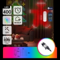Aigostar - LED RGBY catena luminosa decorativa 400xLED 2x2m IP44 + telecomando