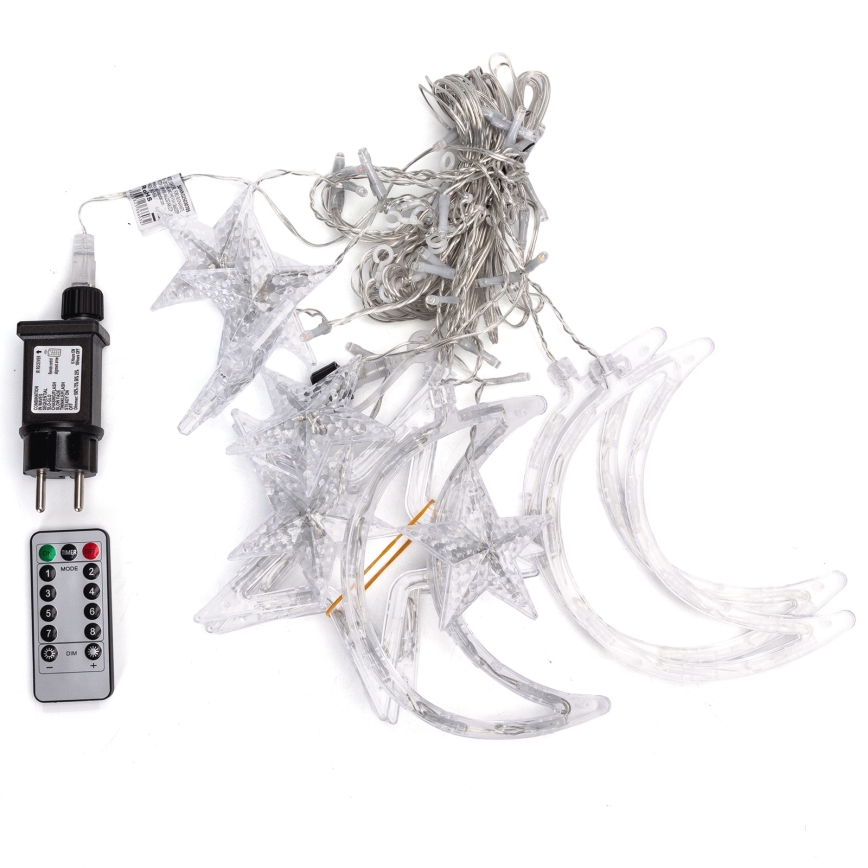 Aigostar - LED RGBY Catena luminosa natalizia da esterno 120xLED/8 funzioni 3x0,6m IP44 multicolore + telecomando